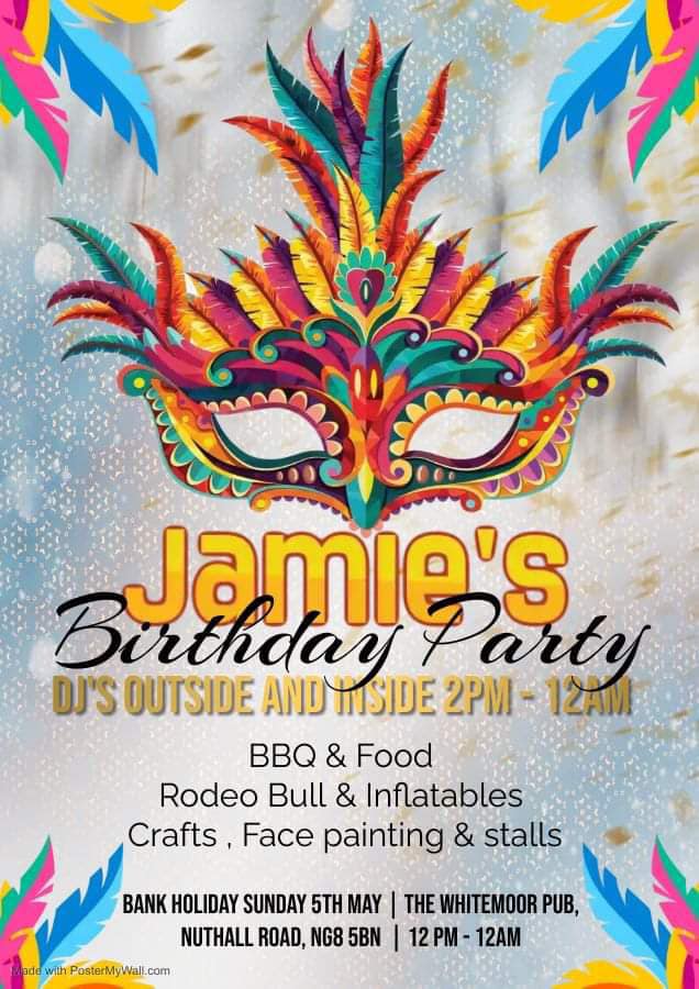 Jamies Birthday Poster
